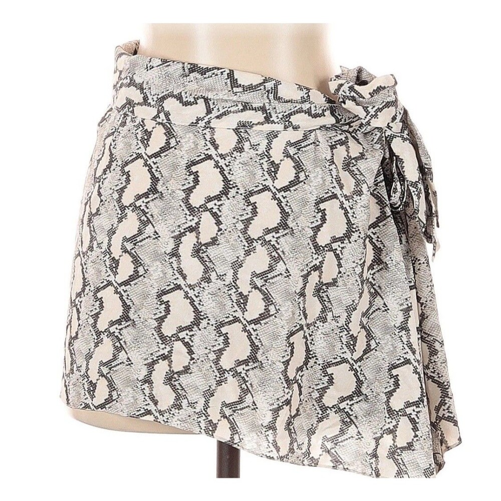 ViX by Paula Hermanny Women Wrap Skirt Size Large Cover Up Snake Print
